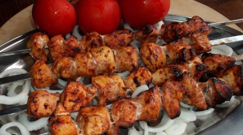 шашлык из курицы
